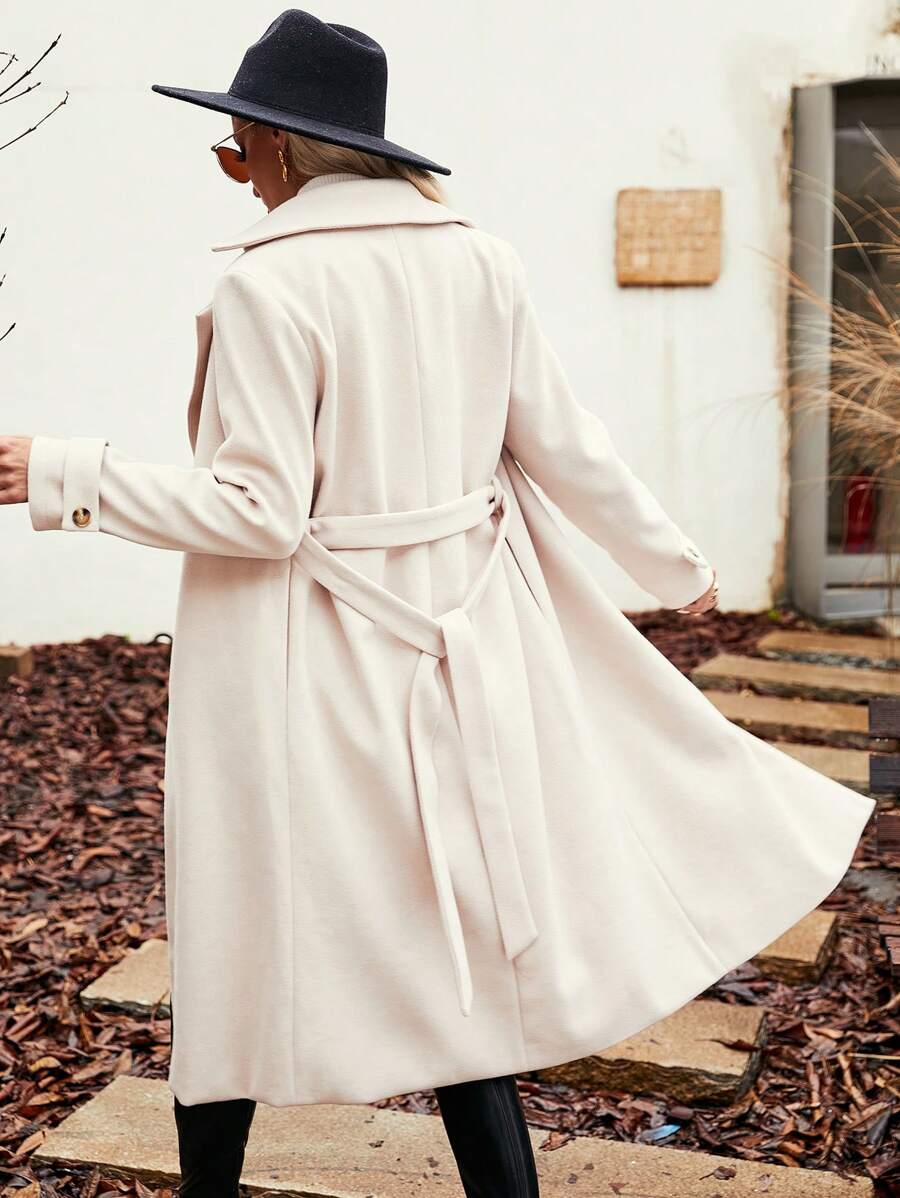 Calvaya Solid Trench Coat