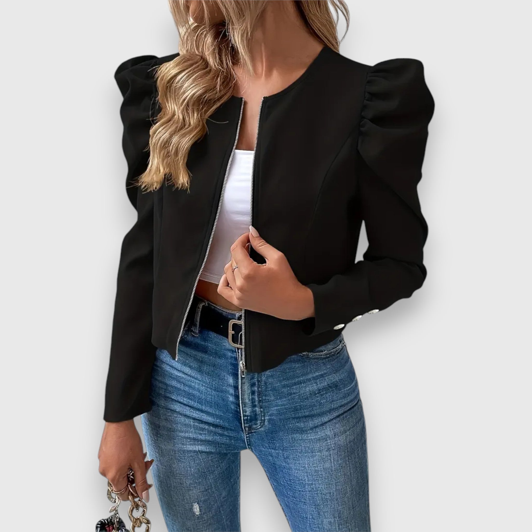 Lucia – Jacket with Puff Sleeves