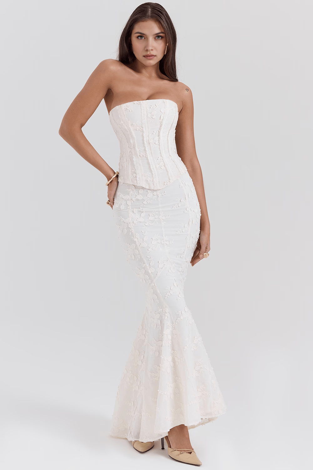 Eevi | Dress with Embroidered Corset